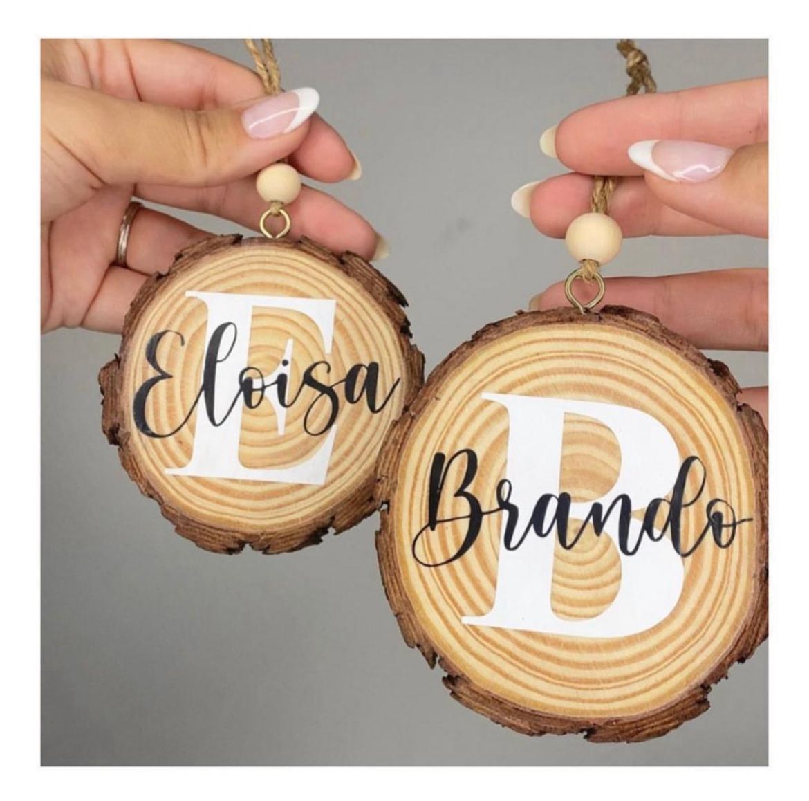 BOLA DE NAVIDAD MADERA